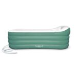 Tubble® Royale Aufblasbare Badewanne - Verwendung als Heiß- und Eisbad - Schneller Aufbau in 1min - Faltbare Badewanne für Erwachsene bis zu 188cm - Emerald Green - 255L  